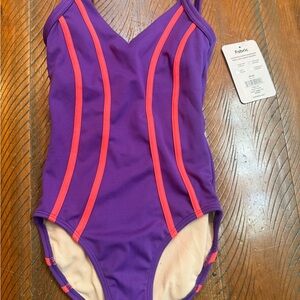 Vibrant Purple and Pink Kids leotard